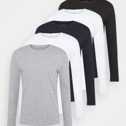 Promo 🔔 Pier One Prix Gelé 5 PACK - T-shirt à manches longues t-shirts & polos col rond homme ⌛ -Pier One Soldes Magasin 0040d79b22c848e294c0eb73581cab32