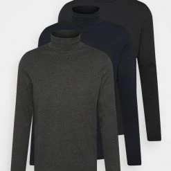 Meilleure affaire 🧨 Prix Incroyables Pier One 3 PACK - T-shirt à manches longues t-shirts & polos col roulé homme ⌛ -Pier One Soldes Magasin 02ce068c45304ec089e8e130b0fba482