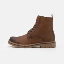 Offres 🧨 Pier One Bottines à lacets Plus Bas Prix De Vente bottes rond homme 💯