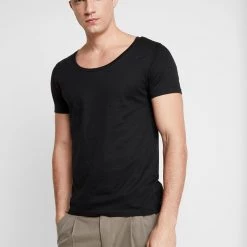 Acheter 👏 Pier One Prix Préférentiel T-shirt basique t-shirts encolure large ronde homme ✔️