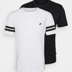 Tout neuf 🔔 Pier One 2 PACK - T-shirt imprimé Prix Réduit t-shirts col rond homme 😍 -Pier One Soldes Magasin 182fa193c9b84590974791e02f5beaab