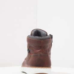 Promo 🎉 Qualité Garantie Pier One LEATHER - Bottines à lacets boots et bottes rond homme 👏 -Pier One Soldes Magasin 1cc1bb0316f648e3ae4ae6660b3a2655