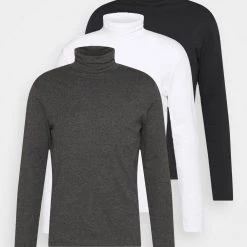 Meilleure affaire 🧨 Prix Incroyables Pier One 3 PACK - T-shirt à manches longues t-shirts & polos col roulé homme ⌛ -Pier One Soldes Magasin 23cca01fc90f48cfabe009bb5c604181