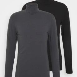 Grosses soldes ⭐ Prix Raisonnable Pier One 2 PACK - T-shirt à manches longues t-shirts & polos col roulé homme 👍 -Pier One Soldes Magasin 332014ffafe04ceda910d26d725d6464