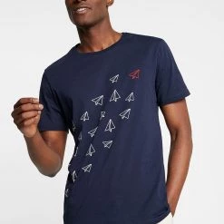 Promo 🌟 Pier One Prix Compétitif T-shirt imprimé t-shirts & polos col rond homme 🛒