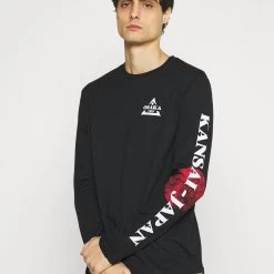 Vente flash 😍 Produit de première qualité Pier One T-shirt à manches longues t-shirts col rond homme 🔥