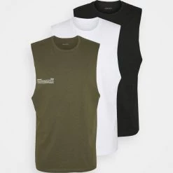 Le moins cher 👏 Pier One 3 PACK - Débardeur Prix De Lancement t-shirts col rond homme 👍 -Pier One Soldes Magasin 42d7ecd4135645fca47e4b8434a9c048