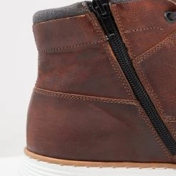 Promo 🎉 Qualité Garantie Pier One LEATHER - Bottines à lacets boots et bottes rond homme 👏 -Pier One Soldes Magasin 4f471f0447824443b816aba1b5385b40