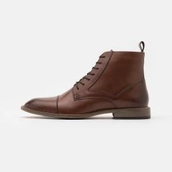 Sortie 🤩 Pier One Bottines à lacets Première Qualité boots et bottes rond homme 🤩