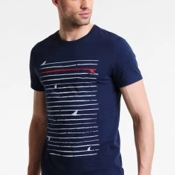 Meilleure vente 🛒 Qualité absolue Pier One T-shirt imprimé t-shirts & polos col rond homme ⌛