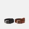 Sortie ❤️ Pier One LEATHER 2 PACK - Ceinture Prix Exclusifs ceintures boucle ardillon homme 😍 -Pier One Soldes Magasin 7792092386d1430fbebc6bfbacb57a33