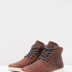 Promo 🎉 Qualité Garantie Pier One LEATHER - Bottines à lacets boots et bottes rond homme 👏 -Pier One Soldes Magasin 7fafb26422294acd9425c73f7ce041ea