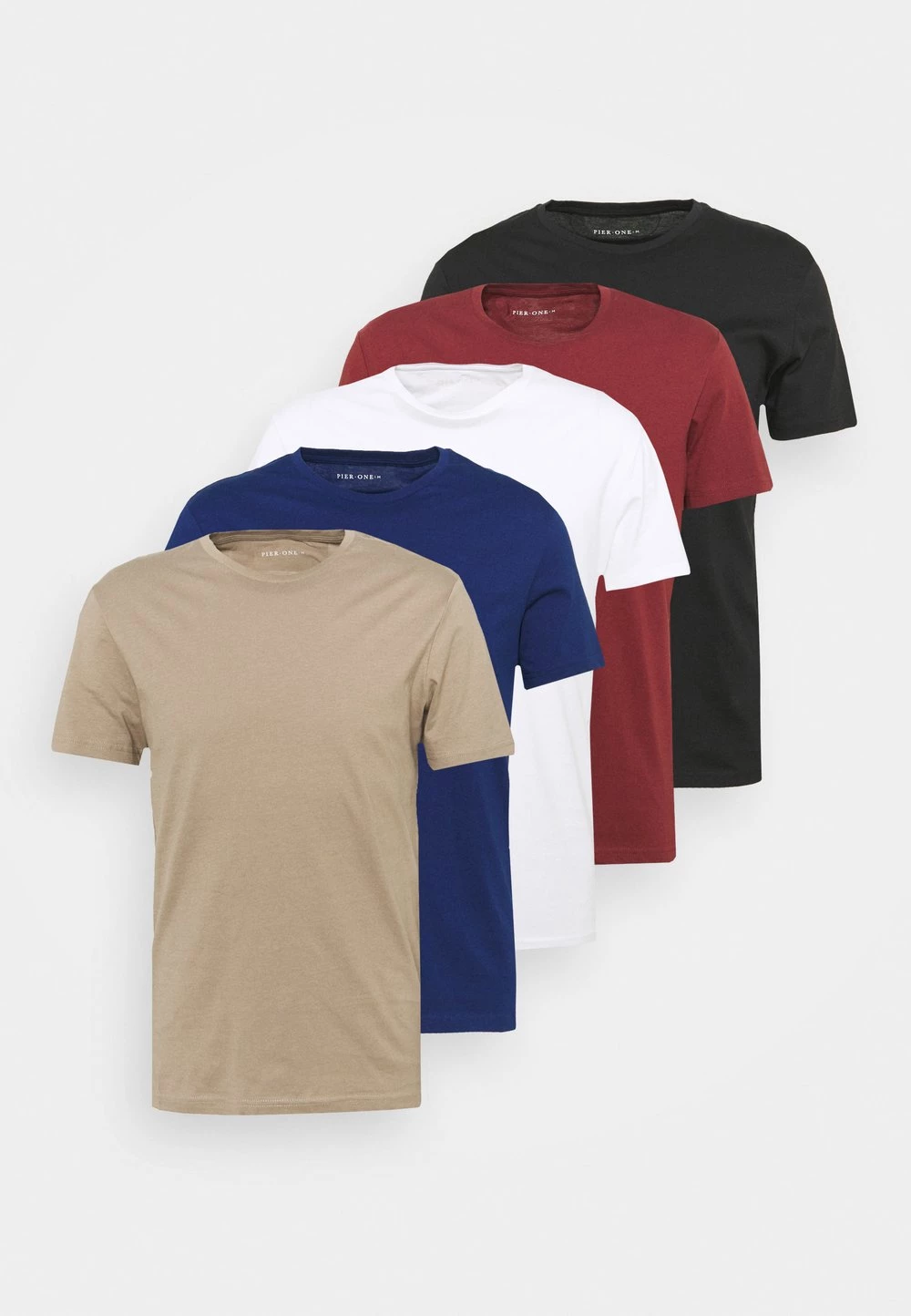 Le moins cher ✔️ Prix Discount Pier One 5 PACK - T-shirt basique t-shirts col rond homme ⭐ 17 Le moins cher ✔️ Prix Discount Pier One 5 PACK - T-shirt basique t-shirts col rond homme ⭐ – Image 15
