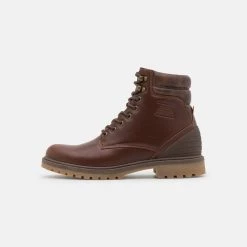 Grosses soldes 👍 Pier One Prix Sacrifiés Bottines à lacets boots et bottes rond homme 🧨