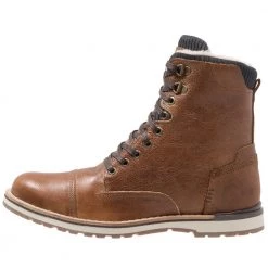 Remise ✨ Bon Rapport Coût-Efficacité Pier One Bottines à lacets bottes rond homme 🛒
