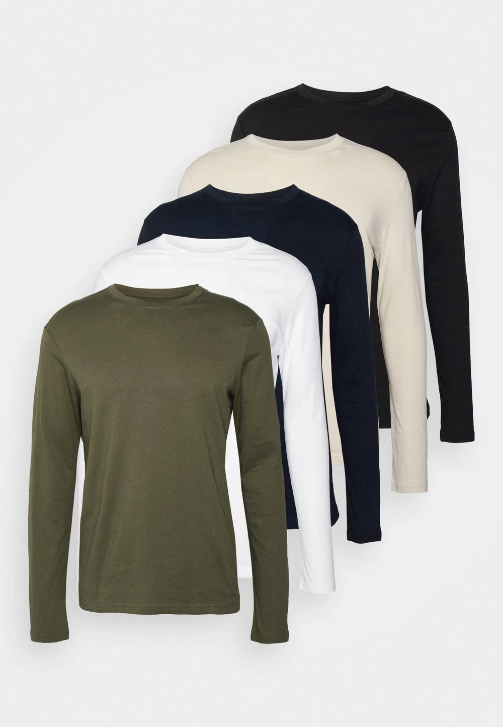 Promo 🌟 Pier One 5 PACK - T-shirt à manches longues Prix Exclusifs t-shirts col rond homme 🎉 13 Promo 🌟 Pier One 5 PACK - T-shirt à manches longues Prix Exclusifs t-shirts col rond homme 🎉 – Image 11