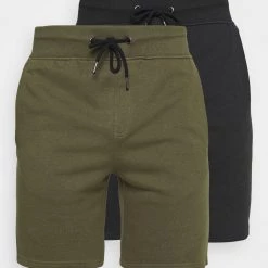 Meilleure vente ❤️ Pier One 2 PACK - Short - light grey /black Qualité garantie 100% pantalons normale homme 😍 -Pier One Soldes Magasin 97446a5d1f4444a39e0756e4edaa81f0 1