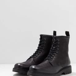 Tout neuf 🌟 Pier One LEATHER - Bottines à lacets Haute Qualité bottes rond homme 👍 -Pier One Soldes Magasin a1d1d2df61d94d38bfd1c5c7db86c62b