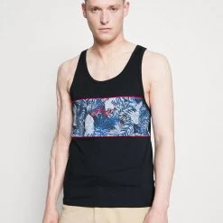 Grosses soldes ❤️ En Remise Pier One Débardeur t-shirts col rond homme 🤩