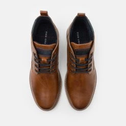 Promo 🎁 Pier One LEATHER - Bottines à lacets Meilleure qualité boots et bottes rond homme ✨ -Pier One Soldes Magasin a91f86d9419c40c08cde7e0c774b1ead