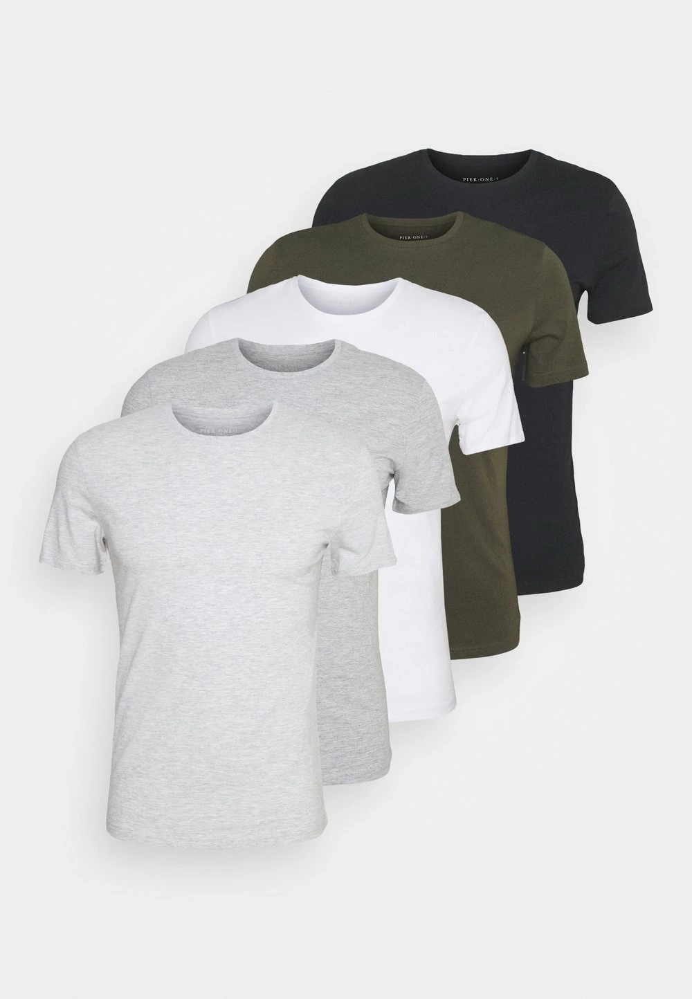 Budget 🎉 Pier One Prix Abordable 5 PACK - T-shirt basique t-shirts col rond homme 😀 11 Budget 🎉 Pier One Prix Abordable 5 PACK - T-shirt basique t-shirts col rond homme 😀 – Image 9