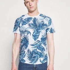 Meilleure vente 👍 Pier One Prix Refroidis T-shirt imprimé t-shirts col rond homme 😍