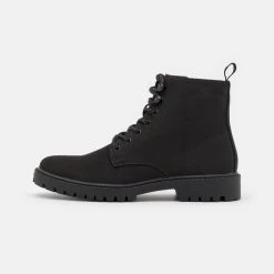 Tout neuf 🛒 Pier One Prix Usine Bottines à lacets bottes rond homme 🔥