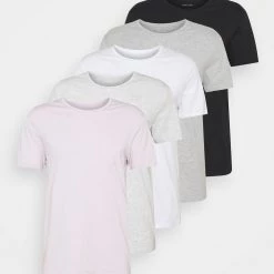 Meilleure vente 👍 Pier One 5 PACK - T-shirt basique Prix Sacrifiés t-shirts col rond homme ✔️ -Pier One Soldes Magasin ccb0d72ff81243e5bd9208e72fe25f16 9