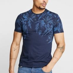 Promo 👍 Pier One Bonne Qualité T-shirt imprimé t-shirts & polos col rond homme ⌛