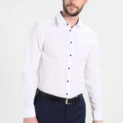 Acheter 🧨 Petit Prix Pier One Chemise costumes col kent homme ❤️