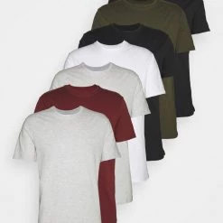 Remise 👏 Prix Sacrifiés Pier One 7 PACK - T-shirt basique t-shirts col rond homme 🎁 -Pier One Soldes Magasin deb5d4904a9c4c46bf975a86442d0731
