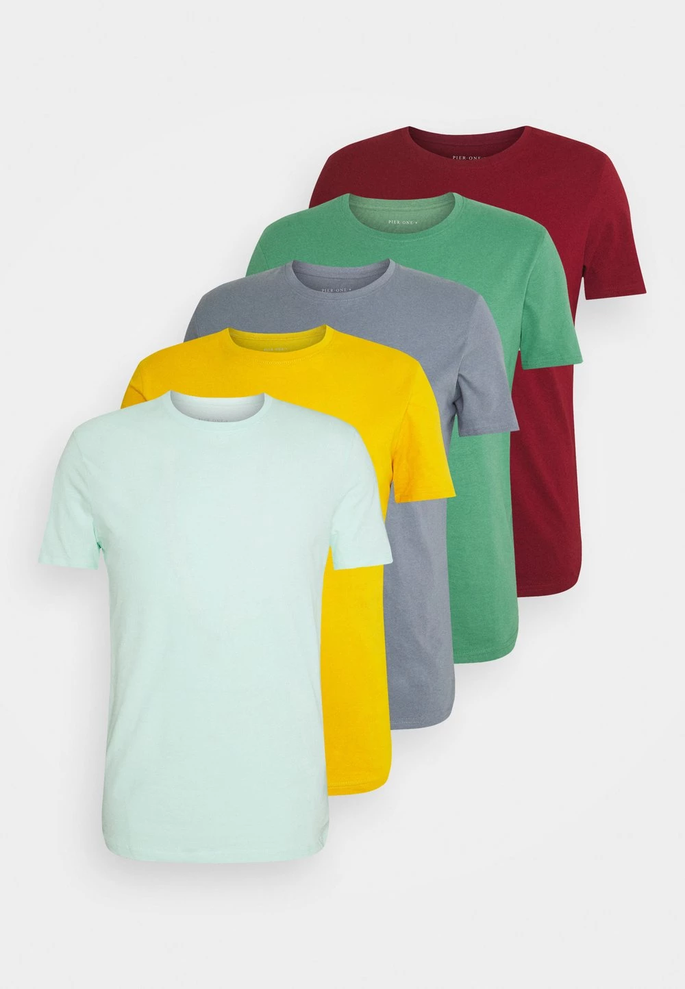 Budget 🎉 Pier One Prix Abordable 5 PACK - T-shirt basique t-shirts col rond homme 😀 14 Budget 🎉 Pier One Prix Abordable 5 PACK - T-shirt basique t-shirts col rond homme 😀 – Image 12