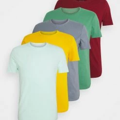 Meilleure vente 👍 Pier One 5 PACK - T-shirt basique Prix Sacrifiés t-shirts col rond homme ✔️ -Pier One Soldes Magasin e298cff750374c94be76b534ae9c412e 9