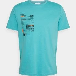 Meilleure vente 😍 Pier One T-shirt imprimé Produit de première qualité t-shirts col rond homme ❤️