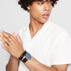 Meilleure affaire 🧨 Pier One SET - Montre Meilleure qualité montres et bijoux boucle ardillon homme ❤️