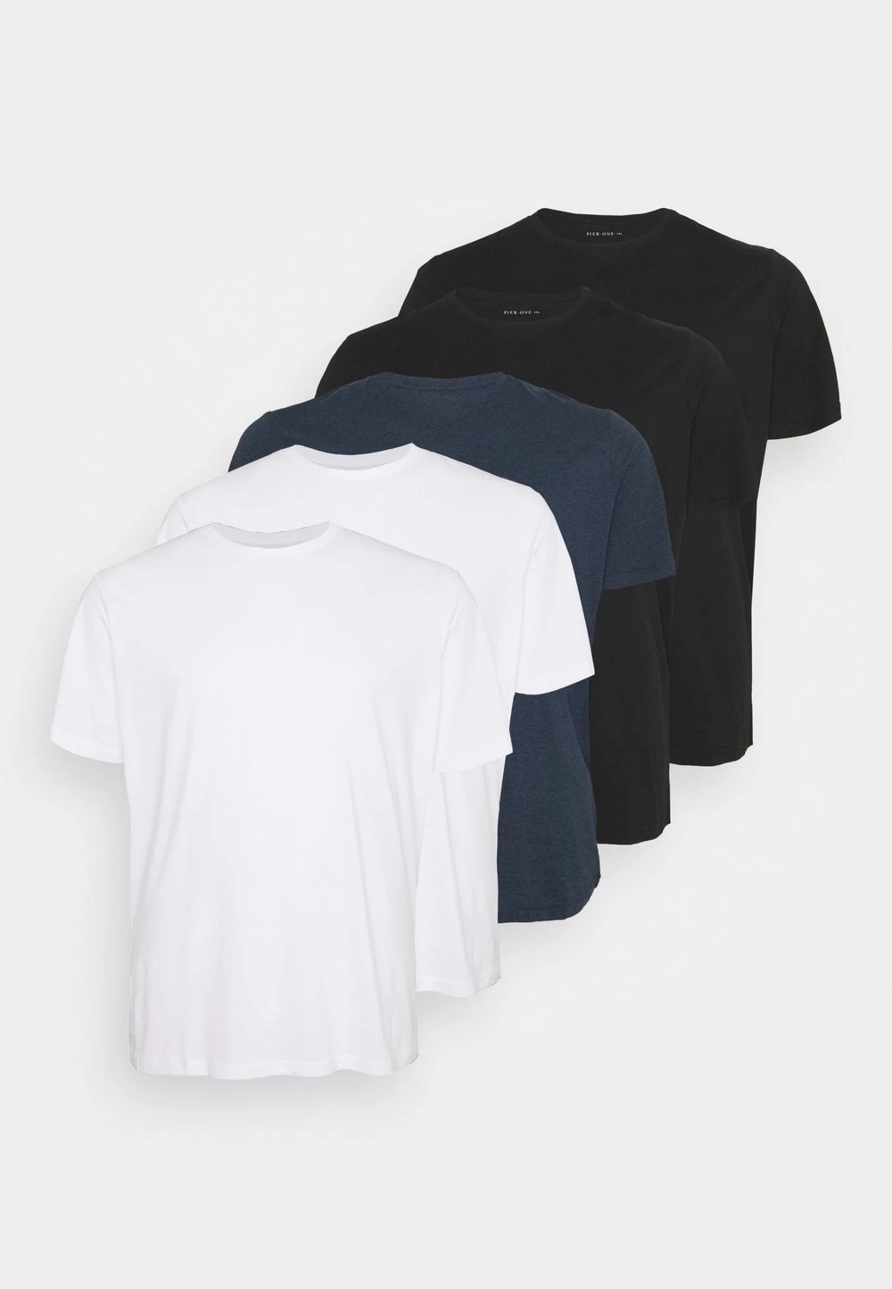 Coupon ✔️ Prix Accessible Pier One 5 PACK - T-shirt basique t-shirts col rond homme 🔔 11 Coupon ✔️ Prix Accessible Pier One 5 PACK - T-shirt basique t-shirts col rond homme 🔔 – Image 9