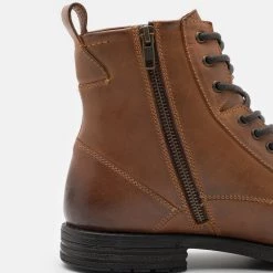 Nouveau ❤️ Pier One LEATHER - Bottines à lacets Prix Exclusifs bottes rond homme 🌟 -Pier One Soldes Magasin f092707d21b34481ace26ef605c8f08c
