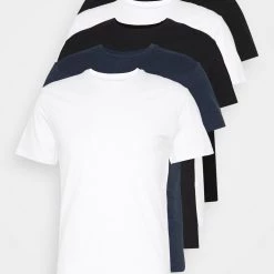 Meilleure affaire ❤️ Prix Bradés Pier One 5 PACK - T-shirt basique t-shirts col rond homme 🤩 -Pier One Soldes Magasin f1b37127ec2d45f98139c878d4f29450