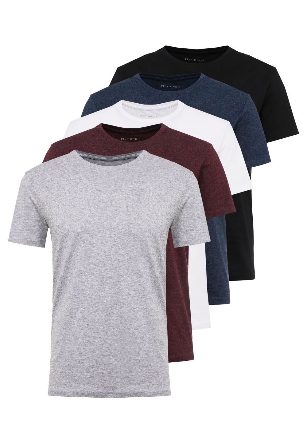 Le moins cher ✔️ Prix Discount Pier One 5 PACK - T-shirt basique t-shirts col rond homme ⭐ 15 Le moins cher ✔️ Prix Discount Pier One 5 PACK - T-shirt basique t-shirts col rond homme ⭐ – Image 13